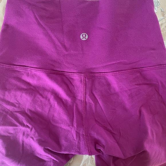 Lululemon Wunder Under High Rise Leggings Purple - Picture 4 of 5